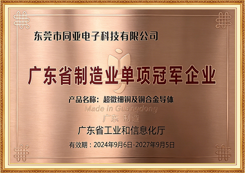 广东省制造业单项冠军企业